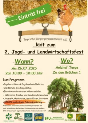 Meldung: Unser 2. Jagd- und Landwirtschaftsfest am 26.07.2025