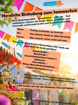 Meldung: Sommerfest am 15.08.2025