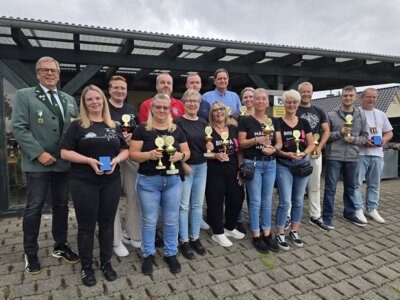 Siegerfoto Vereins- und Betriebsschießen 2025 Foto Erich Engel