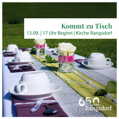 Foto zur Meldung: Neuer Termin für „Kommt zu Tisch“ im September