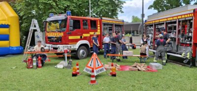 Die Jugendgruppe präsentiert sich beim Parkfest des Stadtjugendring Rosenheim