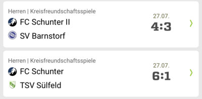 Meldung: Testspiele: Tore satt in Lehre - Kantersieg der 1.Herren in Groß Brunsrode