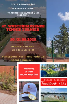 Foto zur Meldung: Zwei Highlights im August: Tenniscamp & Wusterhausener Turnier