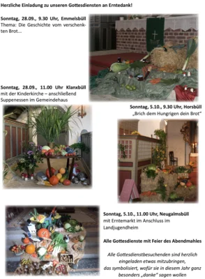 Erntedank-Gottesdienste (Bild vergr&ouml;&szlig;ern)