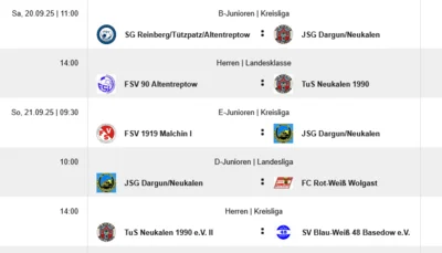 Vorschau Fußball am WE (Bild vergr&ouml;&szlig;ern)
