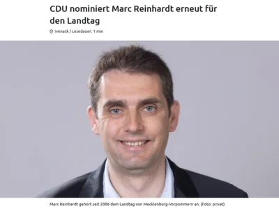 CDU nominiert Marc Reinhardt erneut für den Landtag (Bild vergr&ouml;&szlig;ern)