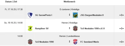 Vorschau Fußball am WE (Bild vergr&ouml;&szlig;ern)
