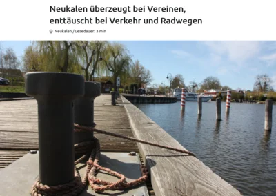 Neukalen überzeugt bei Vereinen, enttäuscht bei Verkehr und Radwegen (Bild vergr&ouml;&szlig;ern)