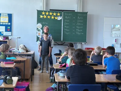 Löwentraining – Selbstbehauptungstraining in den Klassen 1 + 2 an der GS Pondorf (Bild vergr&ouml;&szlig;ern)