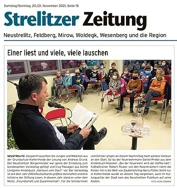 Strelitzer Zeitung (Bild vergr&ouml;&szlig;ern)