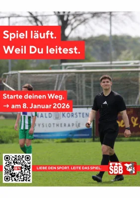 Foto zur Meldung: Fußball. Werde Teil des Spiels - werde Schiedsrichter