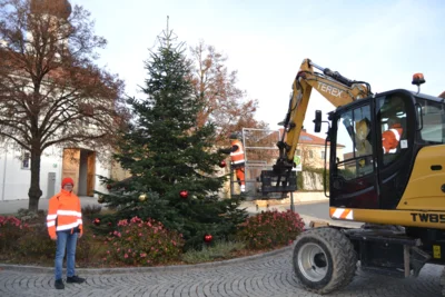 Christbaum in Neukirchen-Balbini