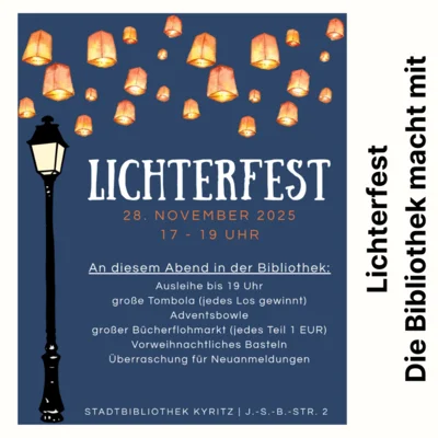 Kyritzer Bibliothek beteiligt sich beim Lichterfest