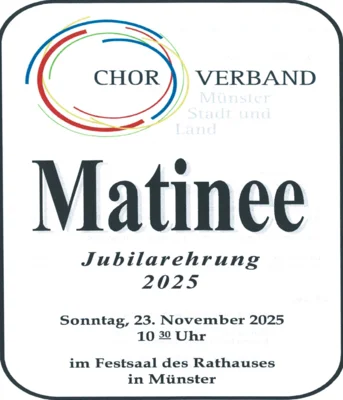 Foto zur Meldung: Matinee mit Sängerehrung