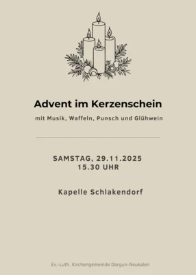 Advent im Kerzenschein (Bild vergr&ouml;&szlig;ern)