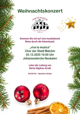 Weihnachtskonzert St. Johanneskirche Neukalen (Bild vergr&ouml;&szlig;ern)