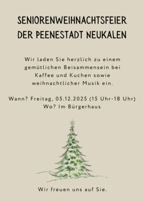 Seniorenweihnachtsfeier der Peenestadt Neukalen (Bild vergr&ouml;&szlig;ern)
