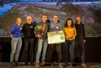 Foto (von links nach rechts): Anja Büchner, Jens Eggert (Stadt Kyritz), Stephan Lehmann, Frank Schlöffel, Selina Tenzer, Frank Wesemann (Ökohof Waldgarten), © Johannes Müller