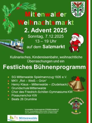 Weihnachtsmarkt in MIttenwalde (Bild vergr&ouml;&szlig;ern)