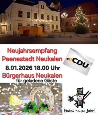 Neujahrsempfang Peenestadt Neukalen (Bild vergr&ouml;&szlig;ern)