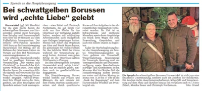 Spende der "Schwattgelben Borussen Harsewinkel" (Bild vergr&ouml;&szlig;ern)