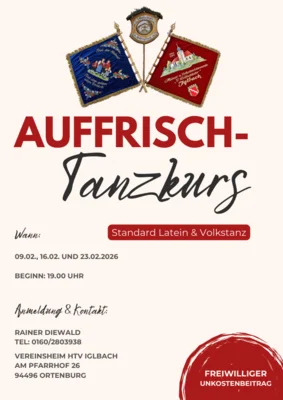 Auffrisch-Tanzkurs Stadard Latein & Volkstanz