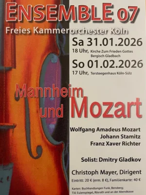 Ensemble 07 - Freies Kammerorchester Köln: Mannheim und Mozart (Bild vergr&ouml;&szlig;ern)