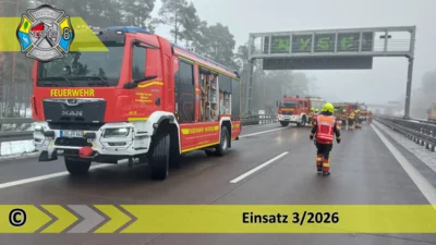 Einsatz 3/2026 | VU PKW - Transporter | BAB 12 AS Friedersdorf - AD Spreeau (Bild vergr&ouml;&szlig;ern)