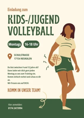 Einladung zum Kinder und Jugendvolleyball (Bild vergr&ouml;&szlig;ern)