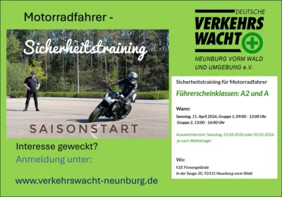 Sicherheitstraining für Motorradfahrer