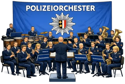Landespolizeiorchester NRW live an der Regenbogenschule 🎶 (Bild vergr&ouml;&szlig;ern)