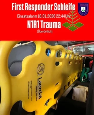 Einsatzbericht FR 02/2026 - 18.01.2026, First Responder