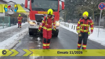 Einsatz 11/2026 | 2x 20m Ölspur | Friedersdorf Kastanienallee (Bild vergr&ouml;&szlig;ern)