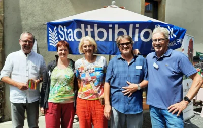 Vertreterinnen und Vertreter des Vorstandes, v.l. Edgar Blinzinger, Tamara Ryll, Karin Eißele-Kraft, Detlef Höntsch, Rolf Wellinger (Bild vergr&ouml;&szlig;ern)
