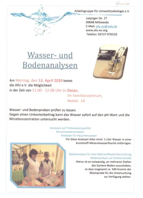 Wasser- und Bodenanalysen