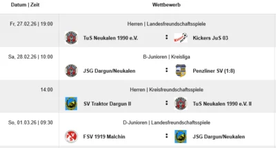 Vorschau Fußball am WE (Bild vergr&ouml;&szlig;ern)