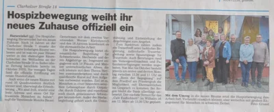 Hospizbewegung weiht ihr neues Zuhause offiziell ein (Bild vergr&ouml;&szlig;ern)