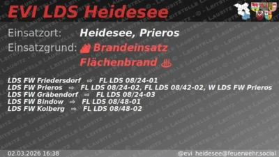 Einsatz 15/2026 | 10m² Flächenbrand | Prieros Mittelstraße (Bild vergr&ouml;&szlig;ern)