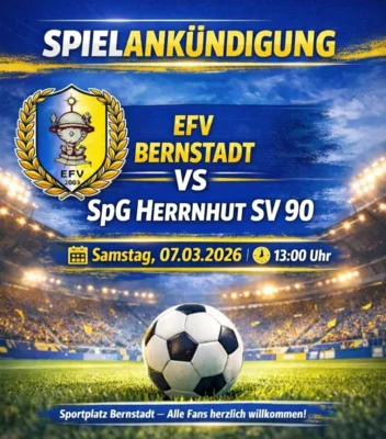 Der EFV 03- Spieltag (07./ 08.03.2026) in der Vorschau