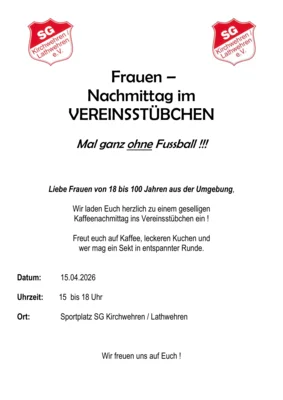 Frauennachmittag - mal ganz ohne Fussball (Bild vergr&ouml;&szlig;ern)