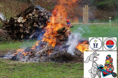 Osterfeuer von VVV und SVS
