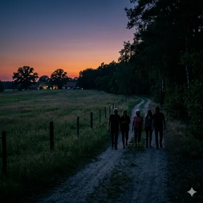 Abendspaziergang (Bild vergr&ouml;&szlig;ern)