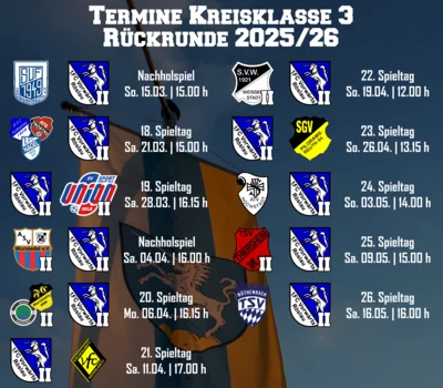 Termine Kreisklasse bis Saisonende 25/26 (Bild vergr&ouml;&szlig;ern)