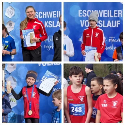 Julia und Felix mit Gesamtsiegen und viele weitere tolle Platzierungen beim 53. Eschweiler Volkslauf (Bild vergr&ouml;&szlig;ern)