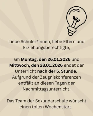 Informationsabend Übergang – Sekundarschule Beckum