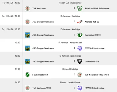 Vorschau Fußball am WE (Bild vergr&ouml;&szlig;ern)