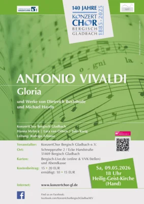 KonzertChor Bergisch Gladbach e.V.: Antonio Vivaldis "Gloria" in D-Dur (Bild vergr&ouml;&szlig;ern)