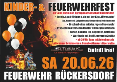 Kinder- & Feuerwehrfest In Rückersdorf am 20.06.26