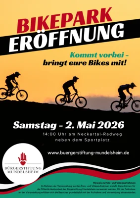 Meldung: Eröffnung des Bikeparks am 2. Mai