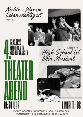 Plakat des Theaterabends